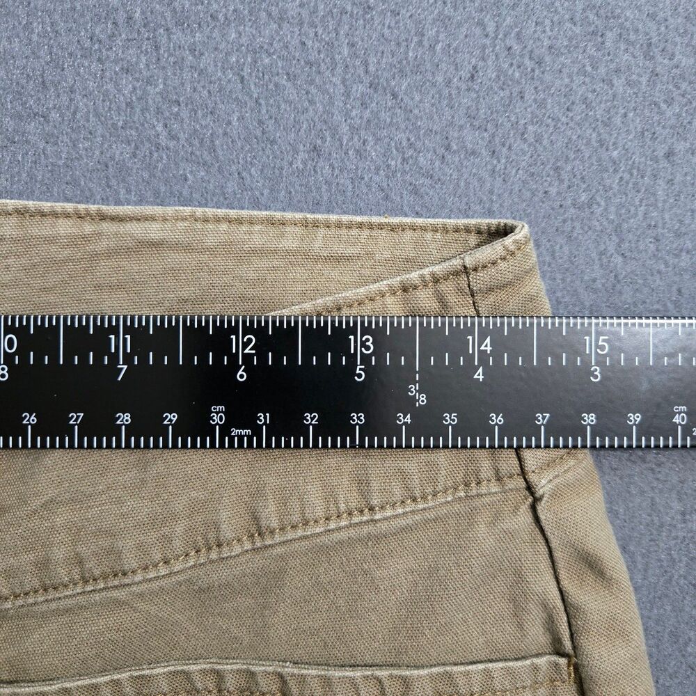Woolrich Capri Pants Women 4 Brown Mid Rise Straight Leg Ankle Slit - Picture 12 of 12
